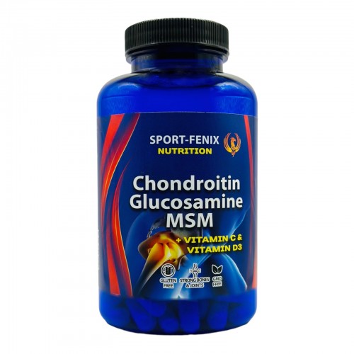 Захист суглобів Хондроітин Глюкозамін MSM + Vitamins С&D3 ТМ SPORT-FENIX, 180 капсул