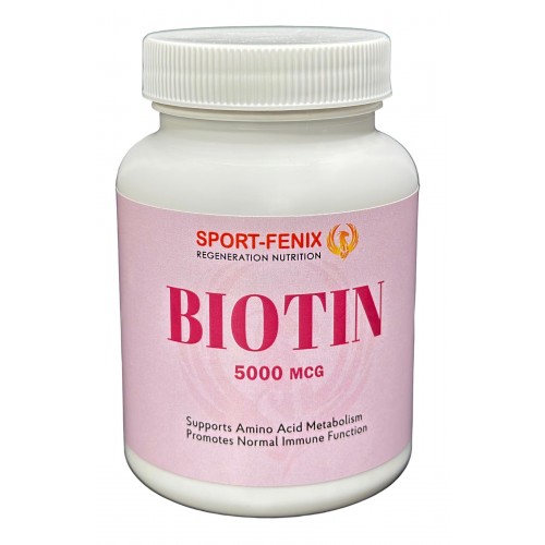 Вітаміни BIOTIN 5000 mcg, 90 капсул