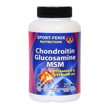 Захист суглобів Хондроітин Глюкозамін MSM + Vitamins С&D3 ТМ SPORT-FENIX, 90 капсул